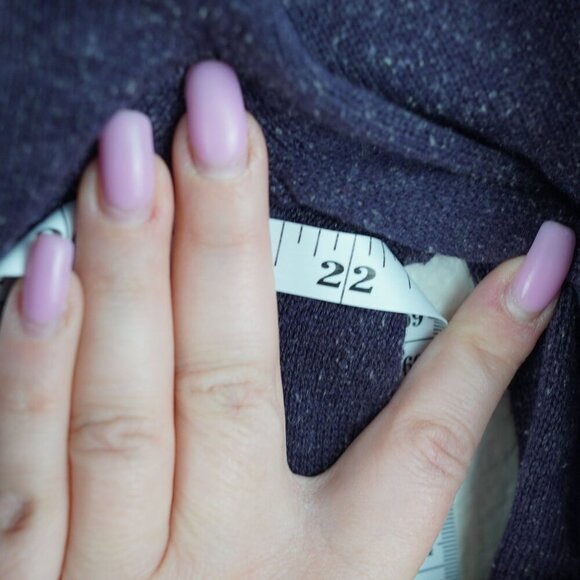 J. Jill Size S Heathered Purple Silk Cotton Cardigan Pockets - Picture 7 of 7